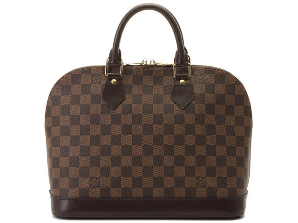 LOUIS VUITTON Alma Damier Ebene Brown